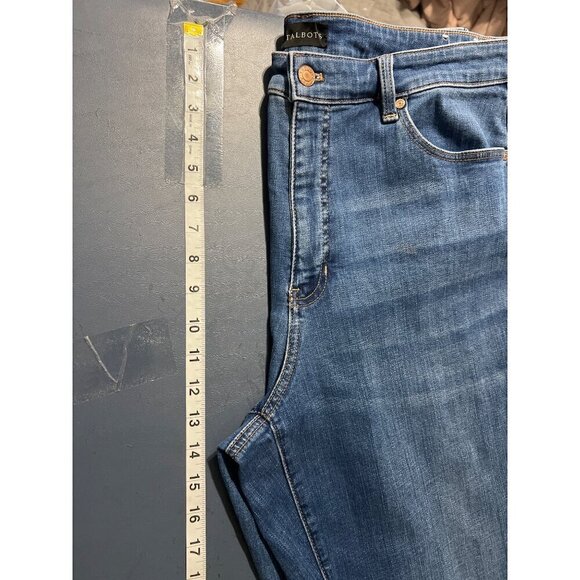 Talbots Womens Straight Leg Jeans Size 16 Blue Denim - Picture 7 of 11